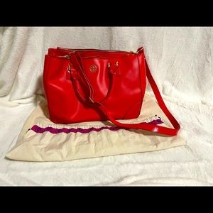 Red Tory Burch Purse. Shoulder and Crossbody